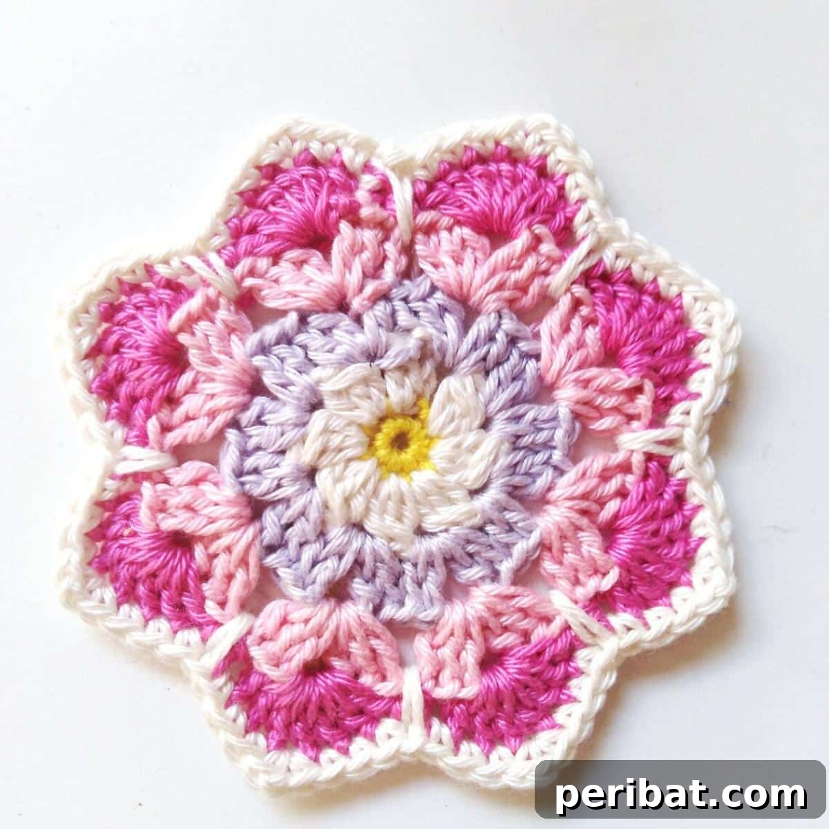 34 Inspiring Crochet Coaster Patterns 32 A delicate, easy crochet doily coaster with an intricate floral pattern, offering vintage elegance for beginners.