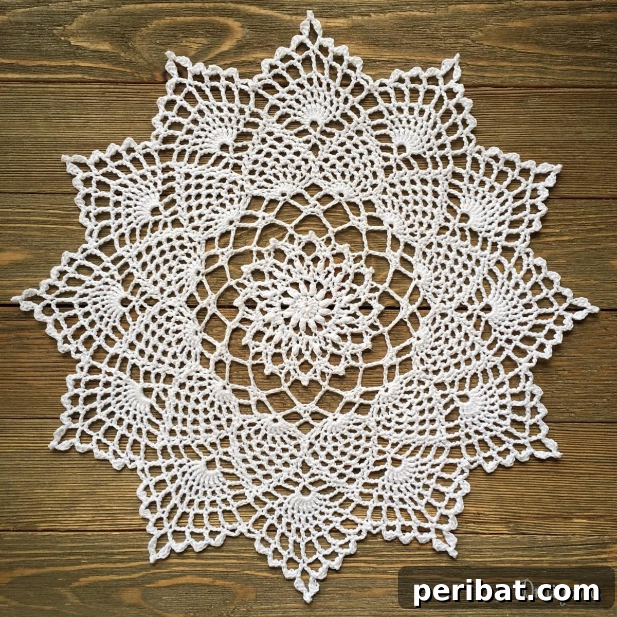 40 Charming Free Crochet Doily Designs 14 Moonpetals Crochet Doily