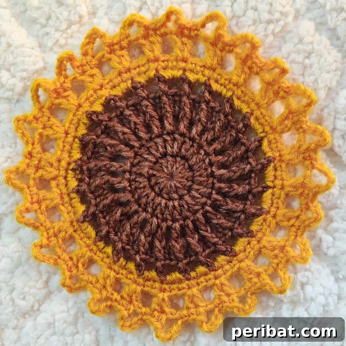 40 Charming Free Crochet Doily Designs 17 Easy Crochet Sunflower Mini Doily