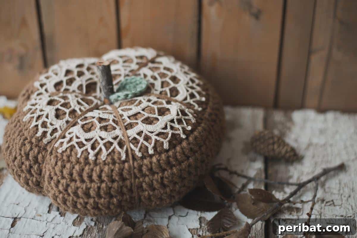 40 Charming Free Crochet Doily Designs 21 Rustic Doily Pumpkin