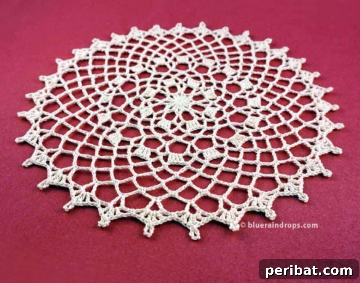 40 Charming Free Crochet Doily Designs 27 Easy Round Lace Doily
