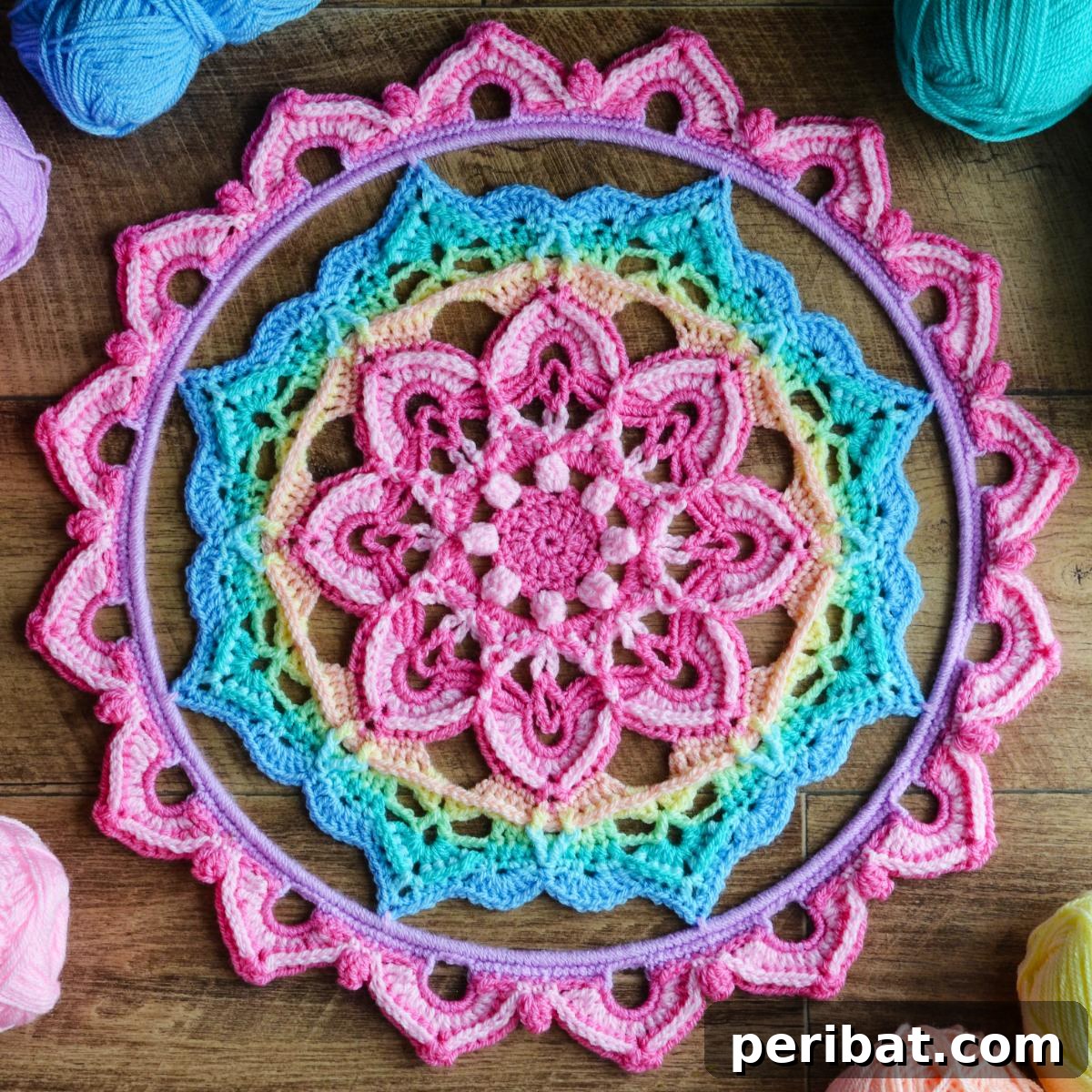 40 Charming Free Crochet Doily Designs 28 Connie’s Ray Of Hope Doily