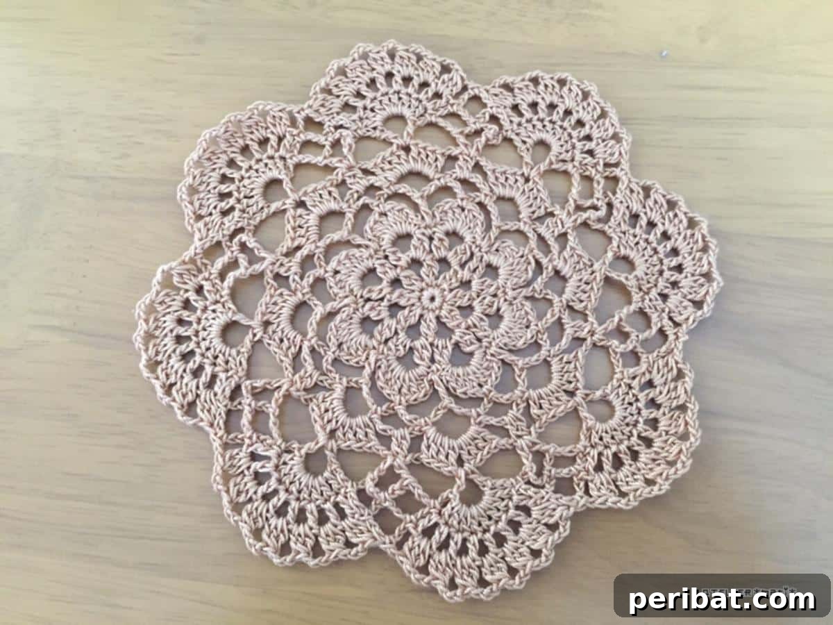 40 Charming Free Crochet Doily Designs 30 Mini Cluster Doily