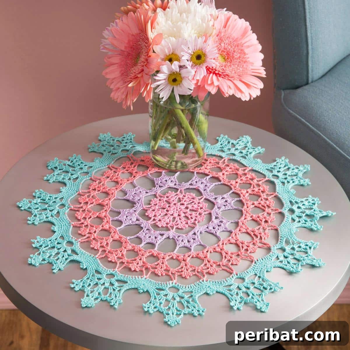 40 Charming Free Crochet Doily Designs 37 Wisteria Crochet Doily