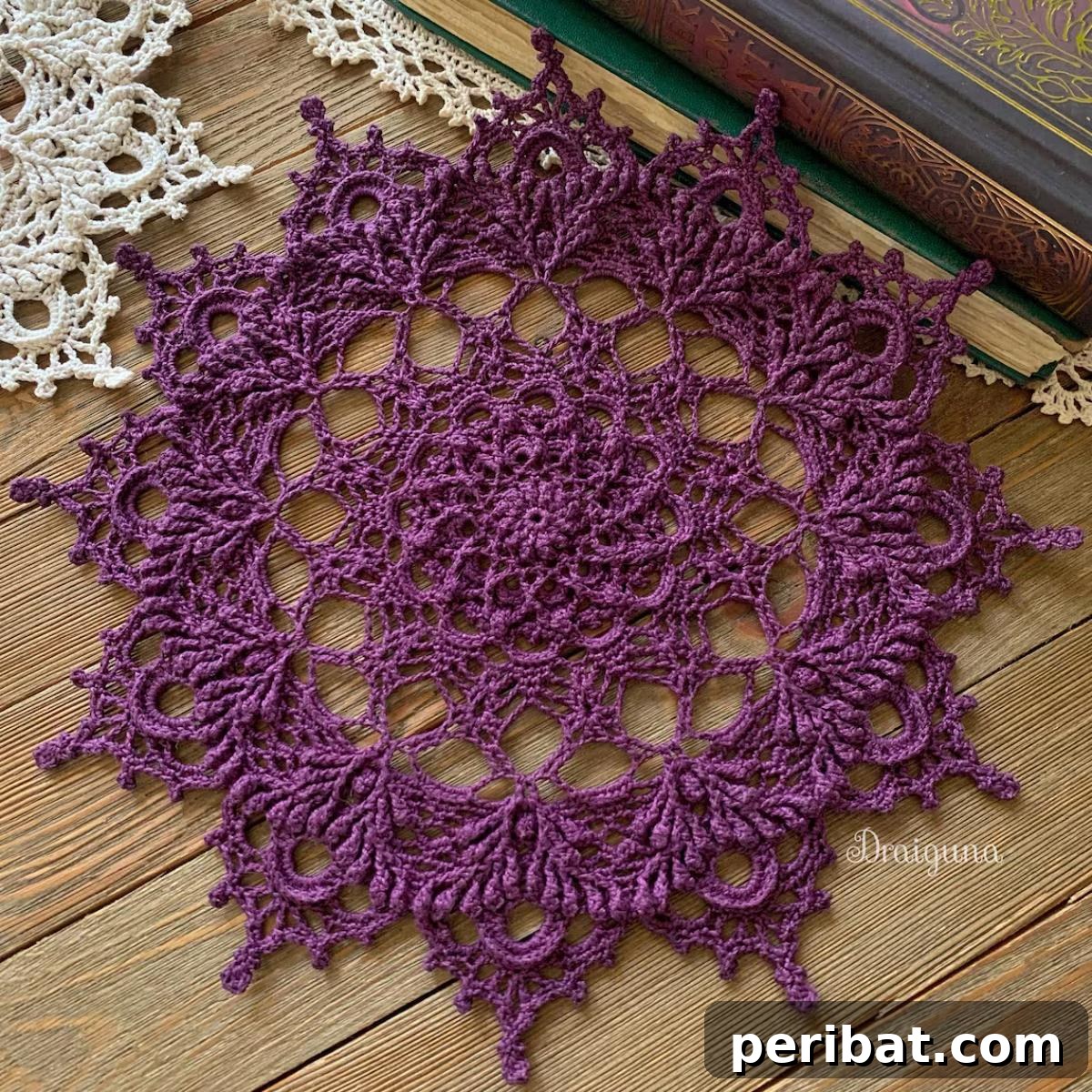 40 Charming Free Crochet Doily Designs 40 Mystriel Crochet Doily