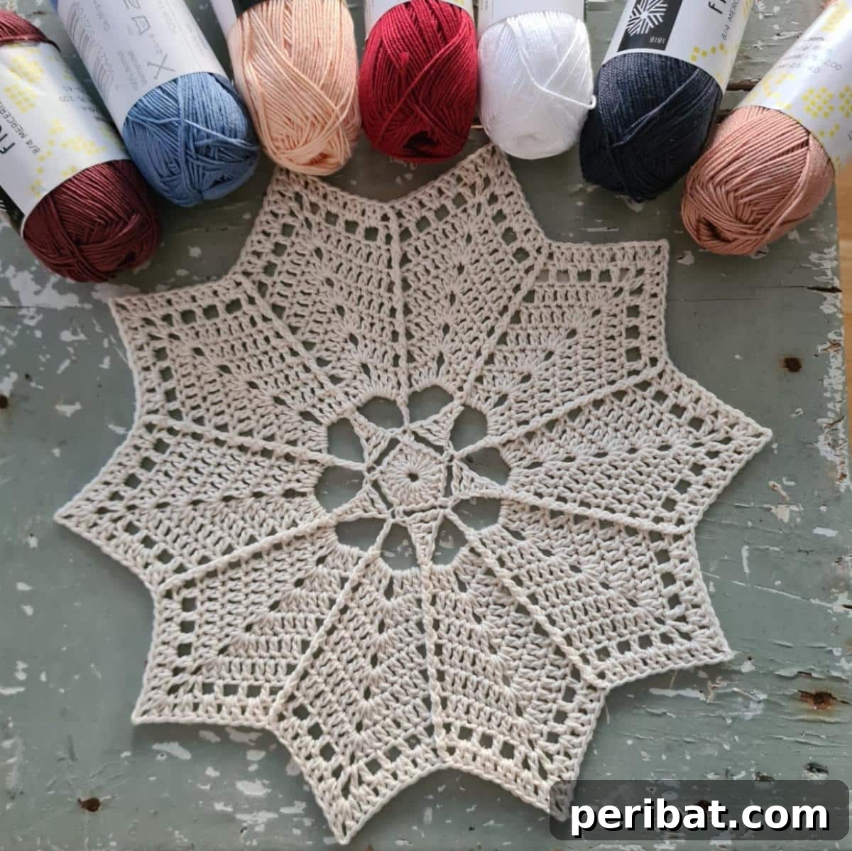 40 Charming Free Crochet Doily Designs 5 Little Star Mandala
