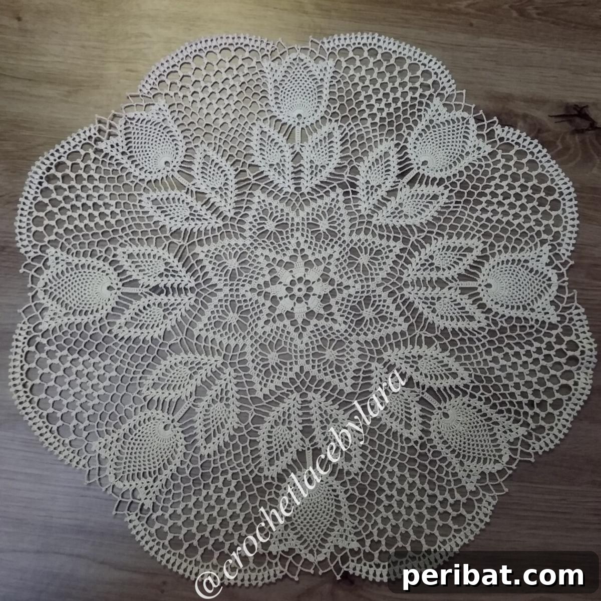 40 Charming Free Crochet Doily Designs 42 . Crochet Tulips Doily