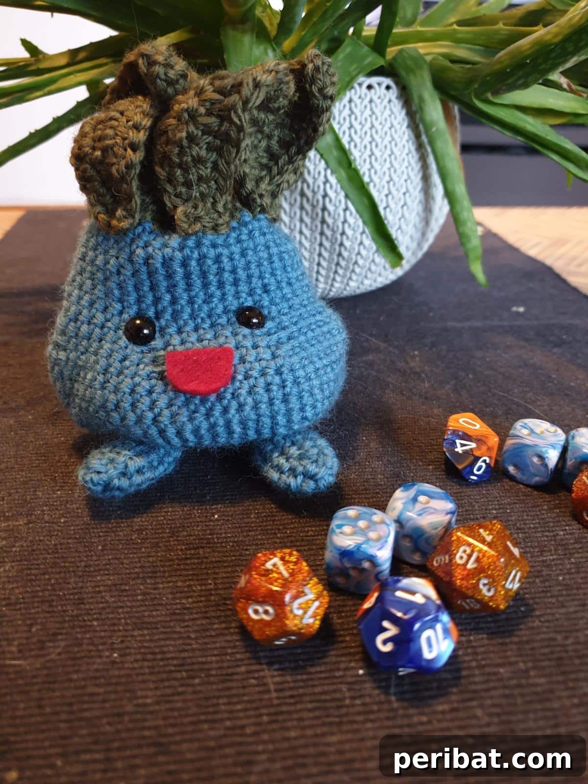 Gotta Stitch 'Em All Ultimate Pokemon Crochet Collection 25 Crochet Oddish Dice Bag