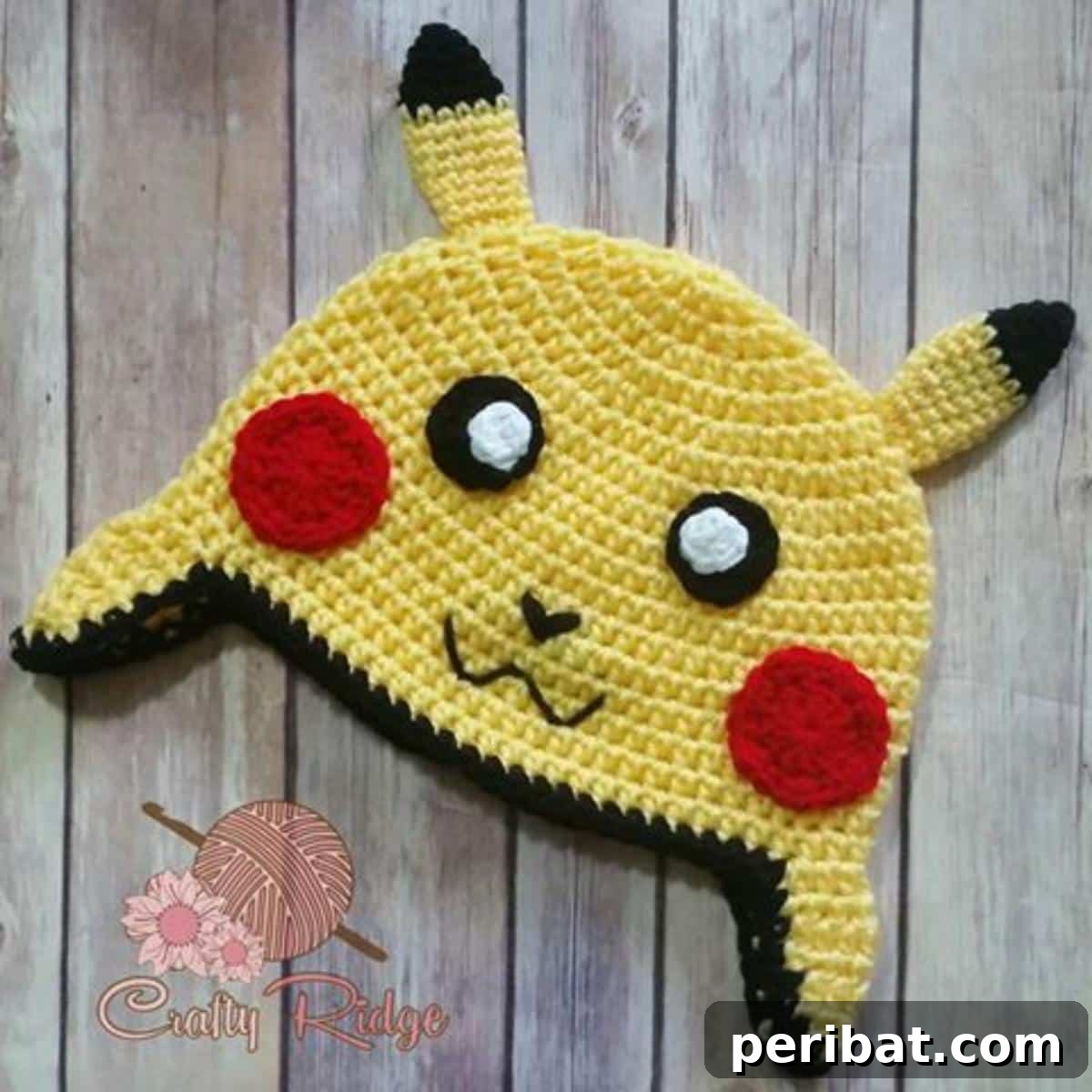 Gotta Stitch 'Em All Ultimate Pokemon Crochet Collection 8 Crochet Pikachu Beanie
