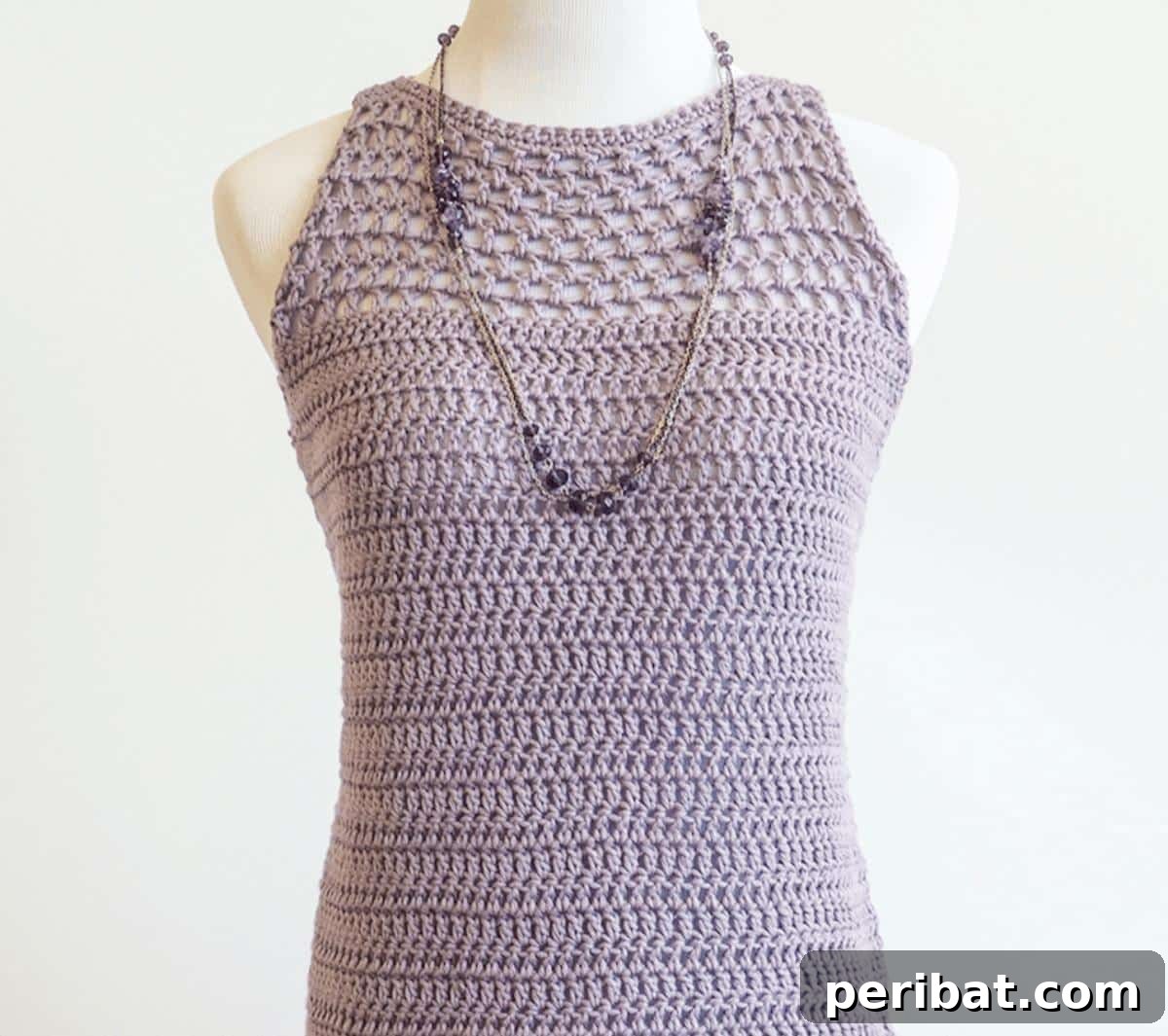 Lightweight Crochet Tank Top for hot summer days, quick to make.