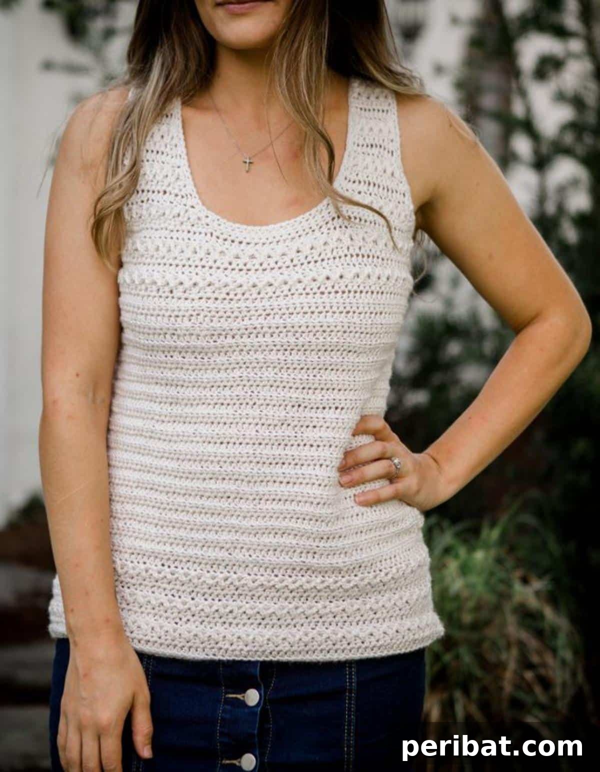 Sweet and colorful Nonpareils Summer Tank, a delightful wardrobe addition.