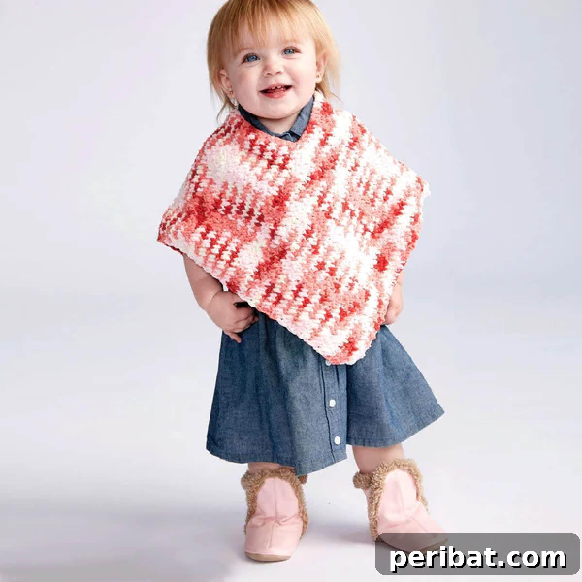 Adorable Crochet Baby Poncho, with a comprehensive pattern and tutorial, perfect for beginners making gifts for little ones.
