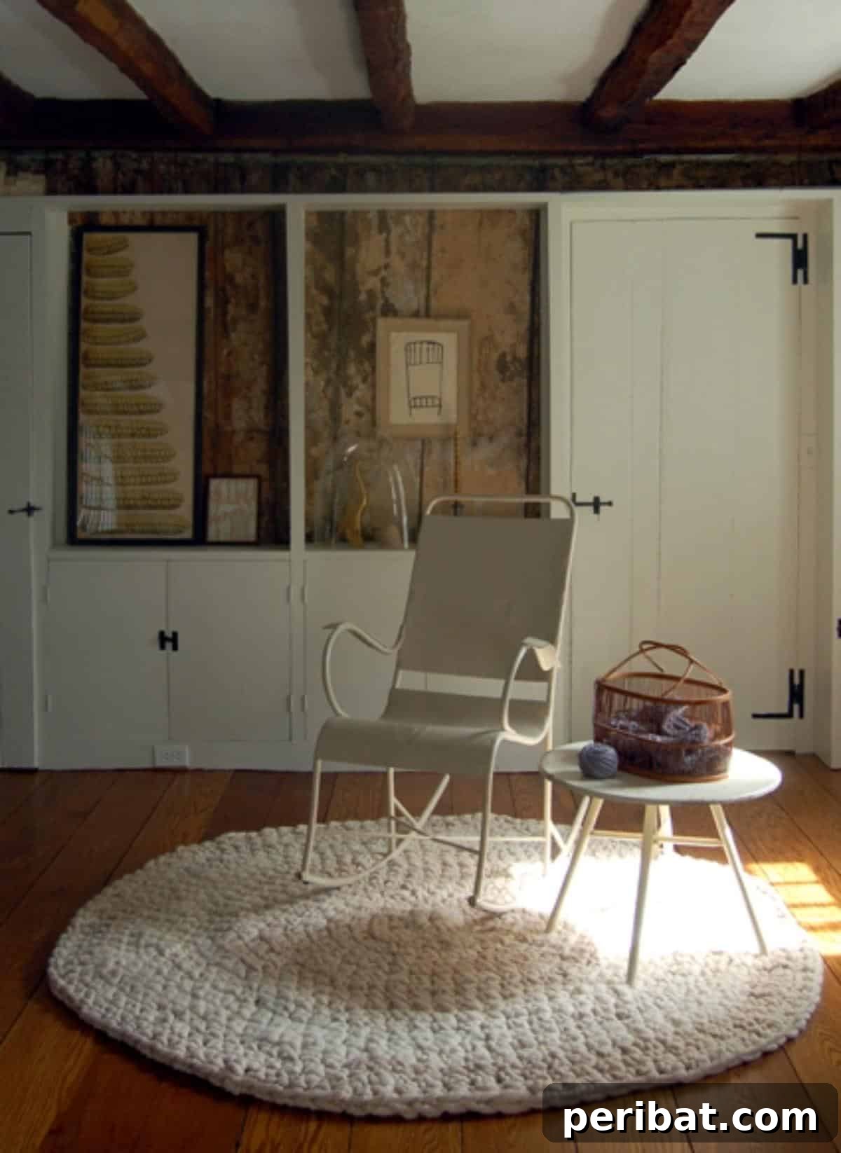 Creative Coziness: 38 Crochet Rug Ideas 23 Big Stitch Alpaca Rug