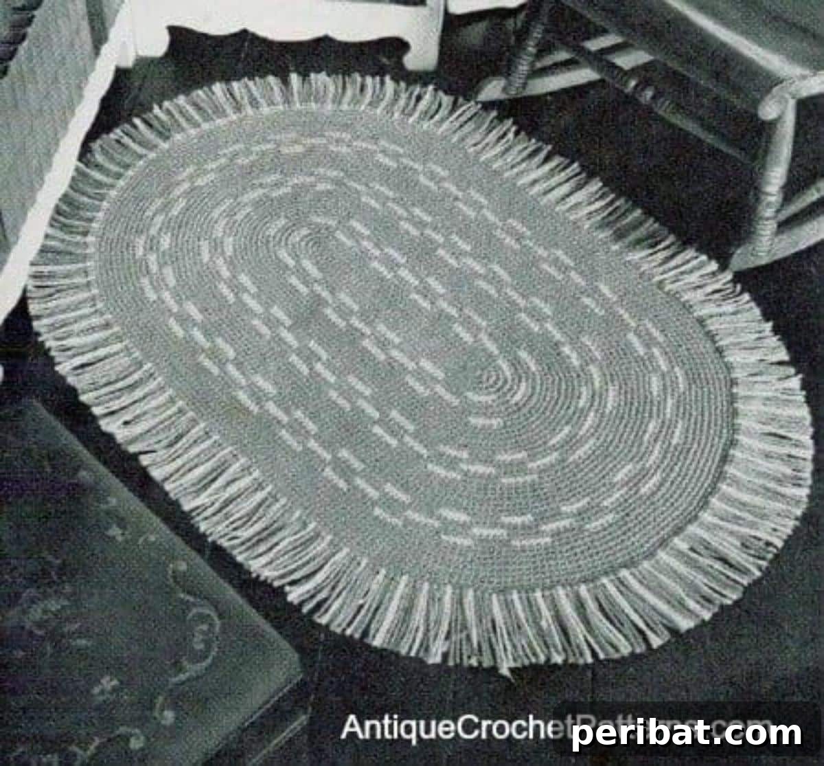Creative Coziness: 38 Crochet Rug Ideas 25 Crochet Oval Rug