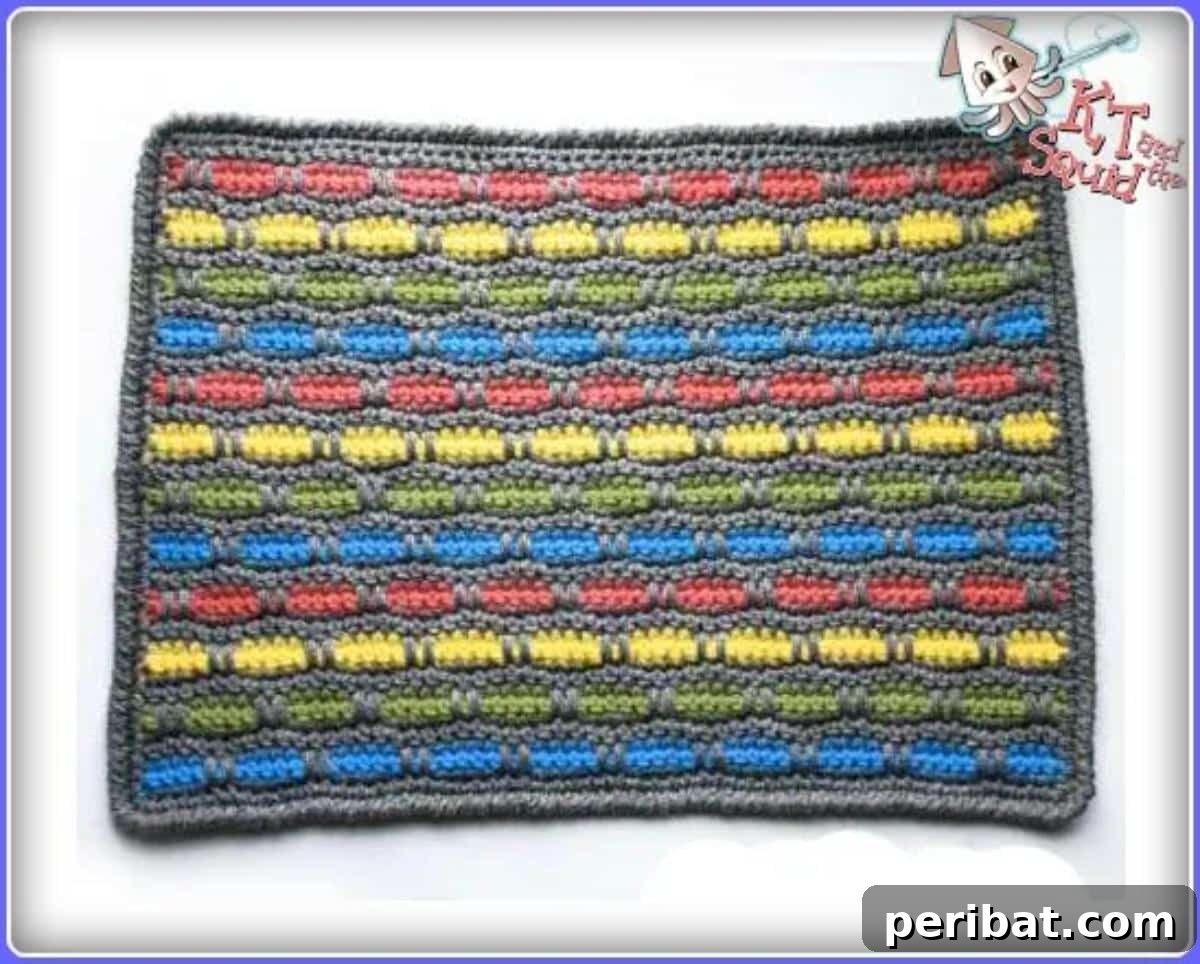 Creative Coziness: 38 Crochet Rug Ideas 30 Peek of Color Crochet Rug