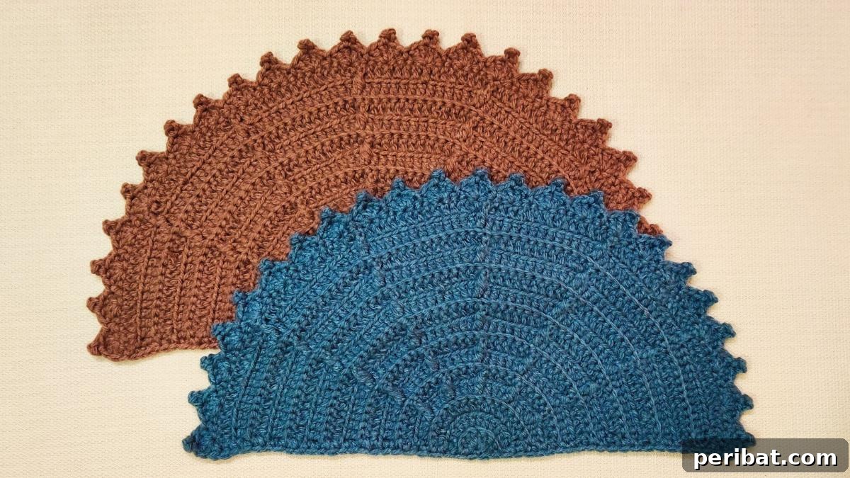 Creative Coziness: 38 Crochet Rug Ideas 4 Textured Crochet Half Circle Rugs