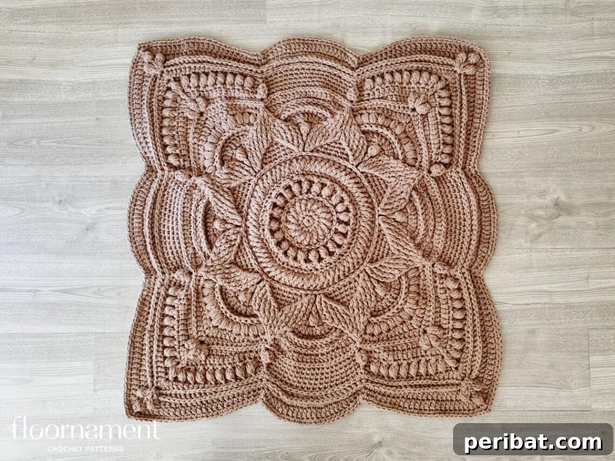 Creative Coziness: 38 Crochet Rug Ideas 40 Square Rug Crochet