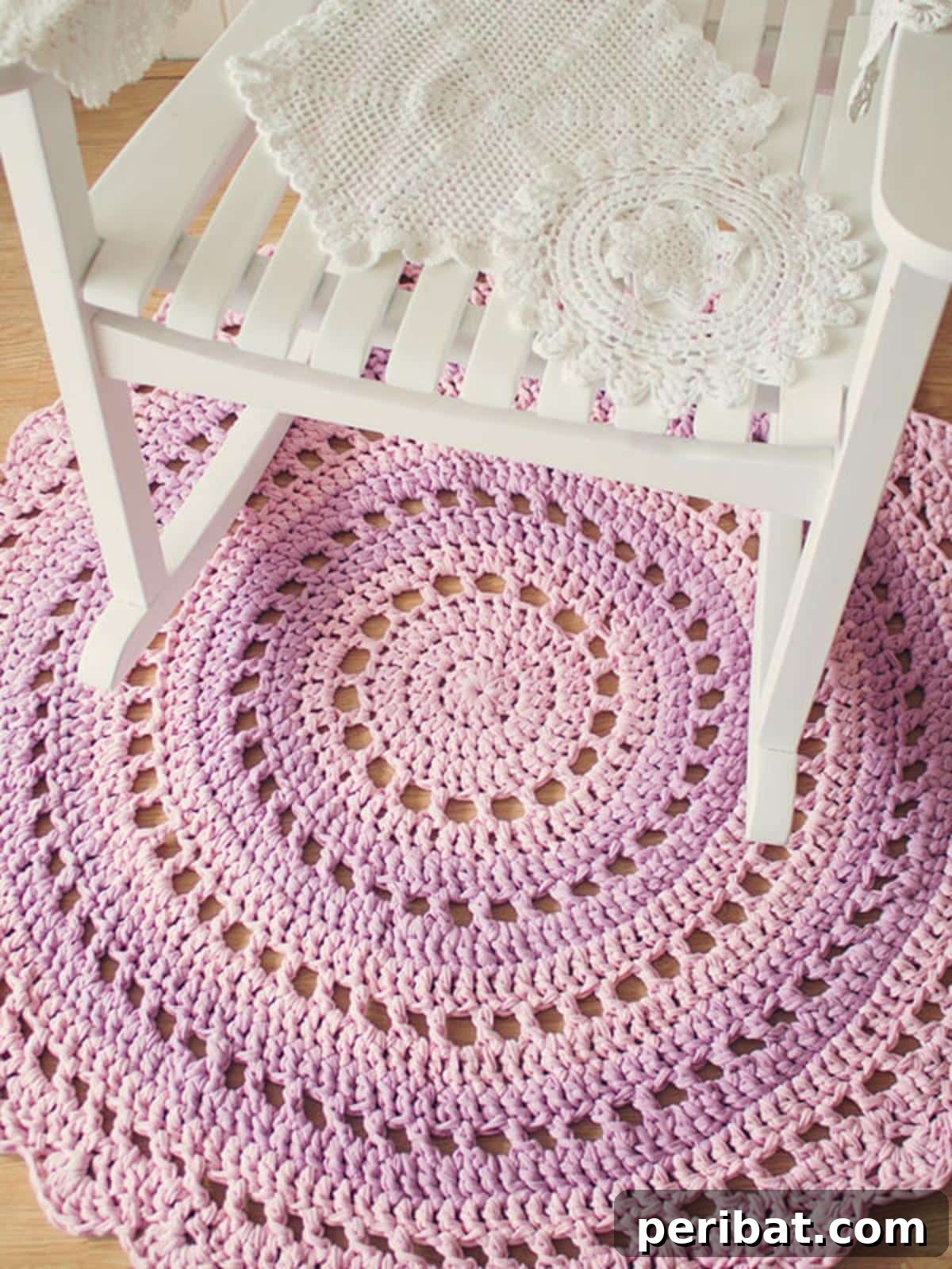 Creative Coziness: 38 Crochet Rug Ideas 7 Crochet Gorgeous Mandala Floor Rug