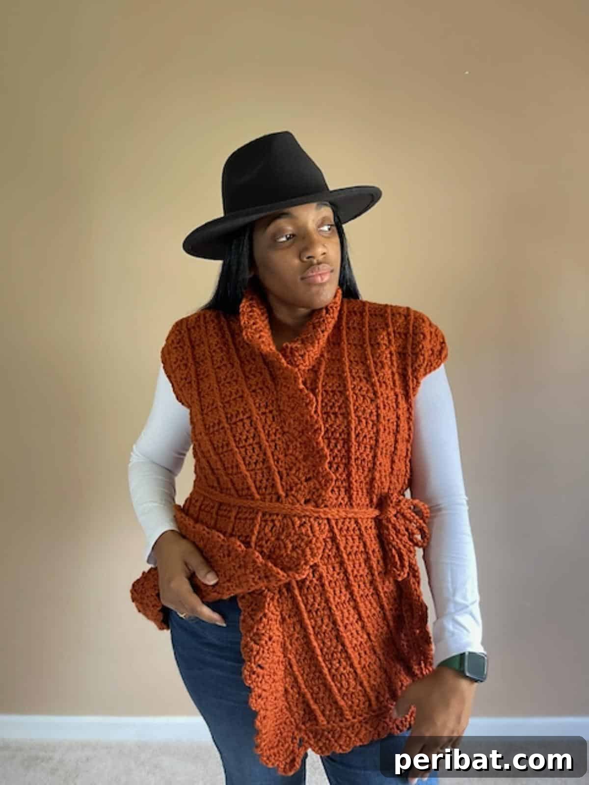 40 Chic Crochet Vest Designs 12 Windin' Crochet Vest - A breezy, openwork design for adventurous crocheters looking to try something new and unique.
