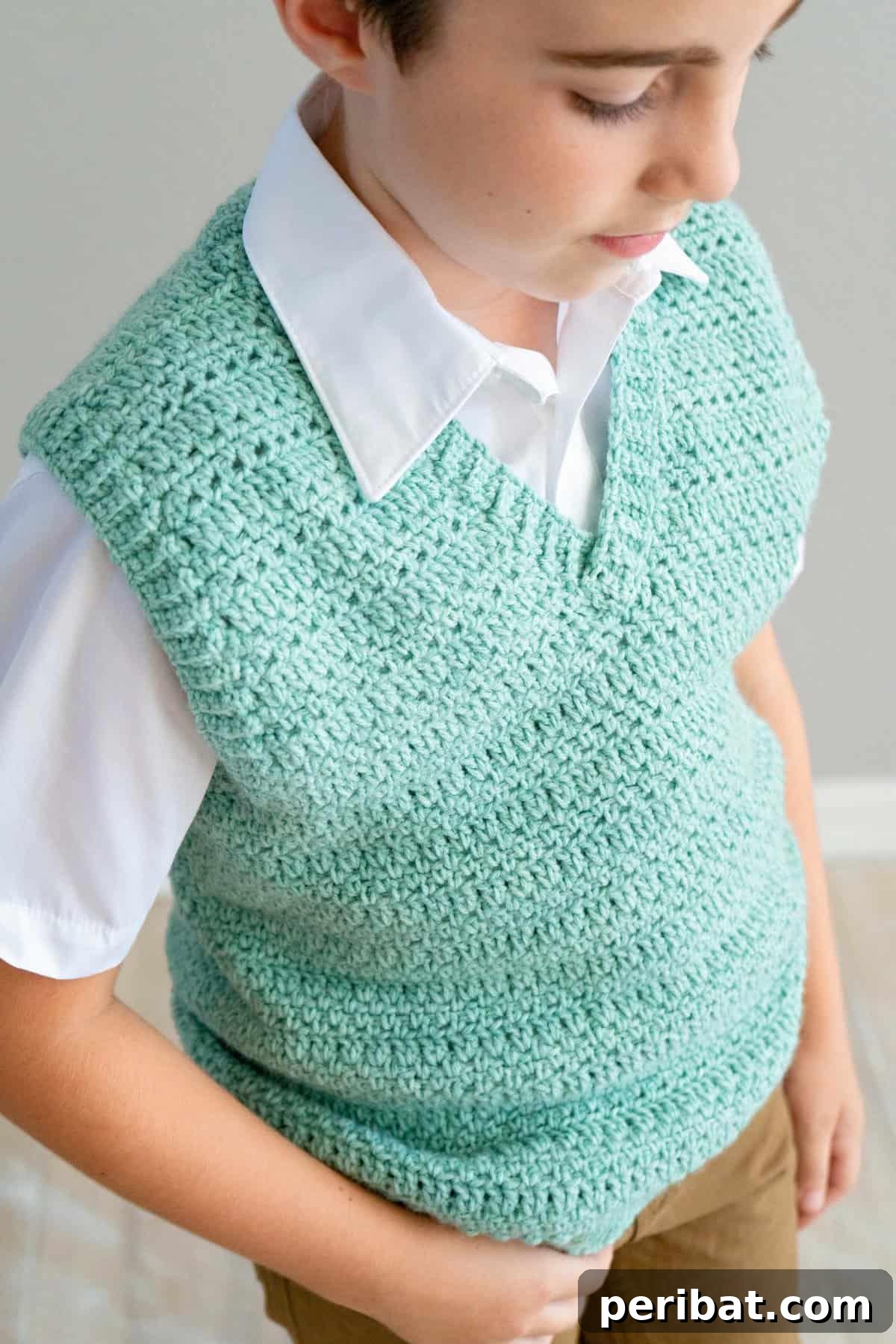 40 Chic Crochet Vest Designs 15 Easy Crochet Vest - A versatile, unisex, and customizable free crochet vest pattern available in an impressive 18 sizes, perfect for everyone.