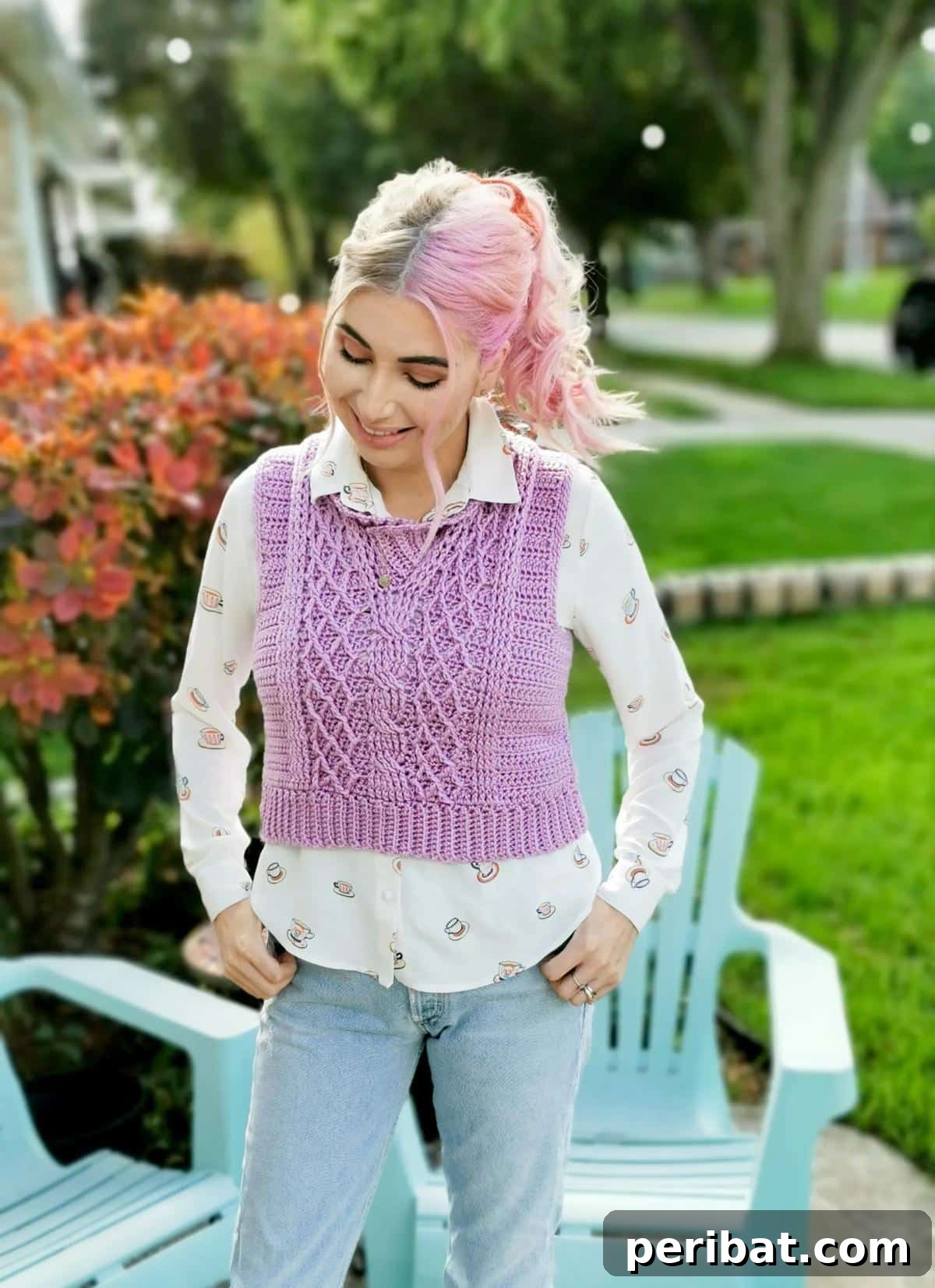 40 Chic Crochet Vest Designs 10 Alice Cabled Vest - A beautiful free crochet pattern featuring intricate cable work for a warm and stylish garment.