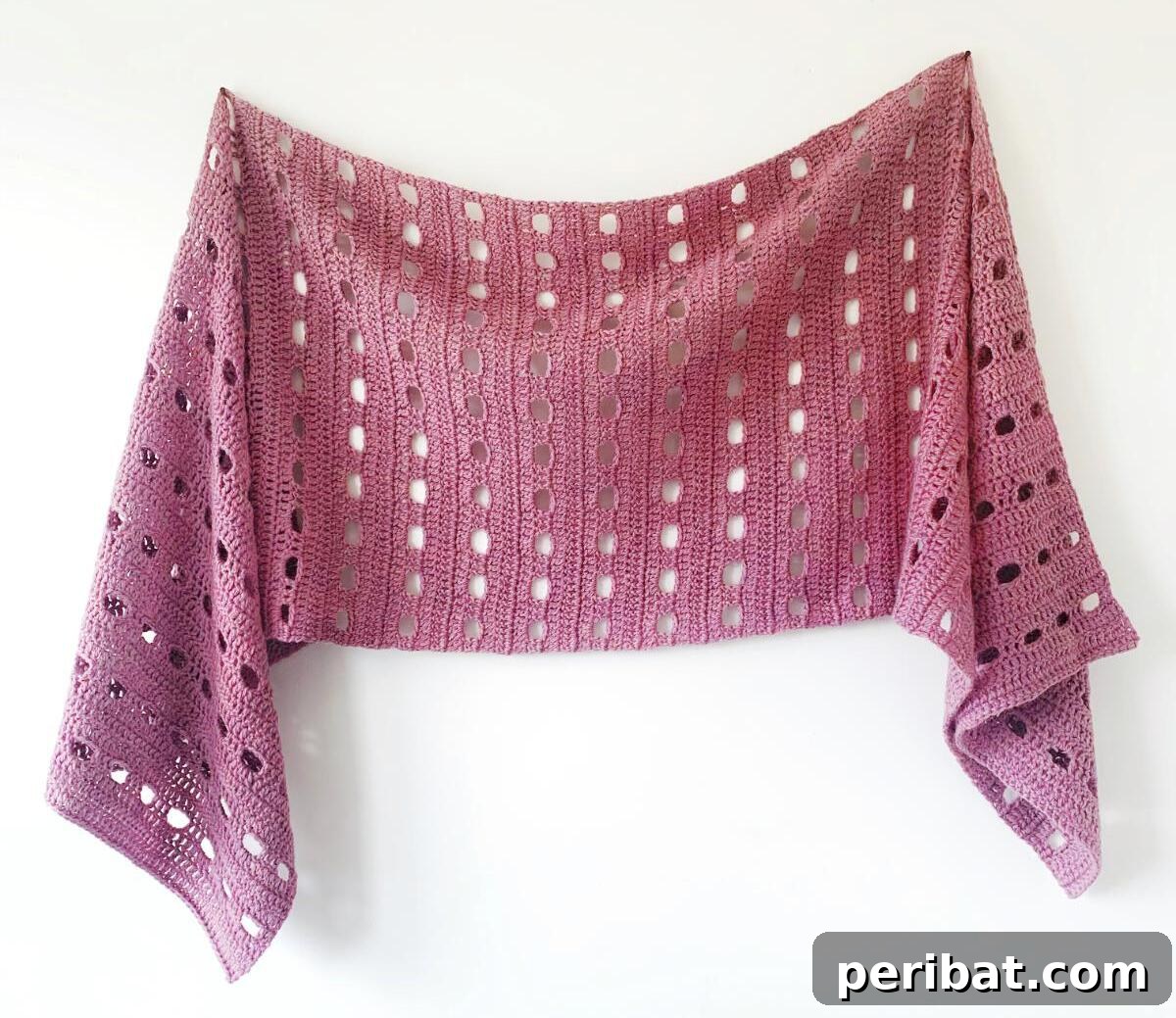 Crochet Hew Sideways Shawl