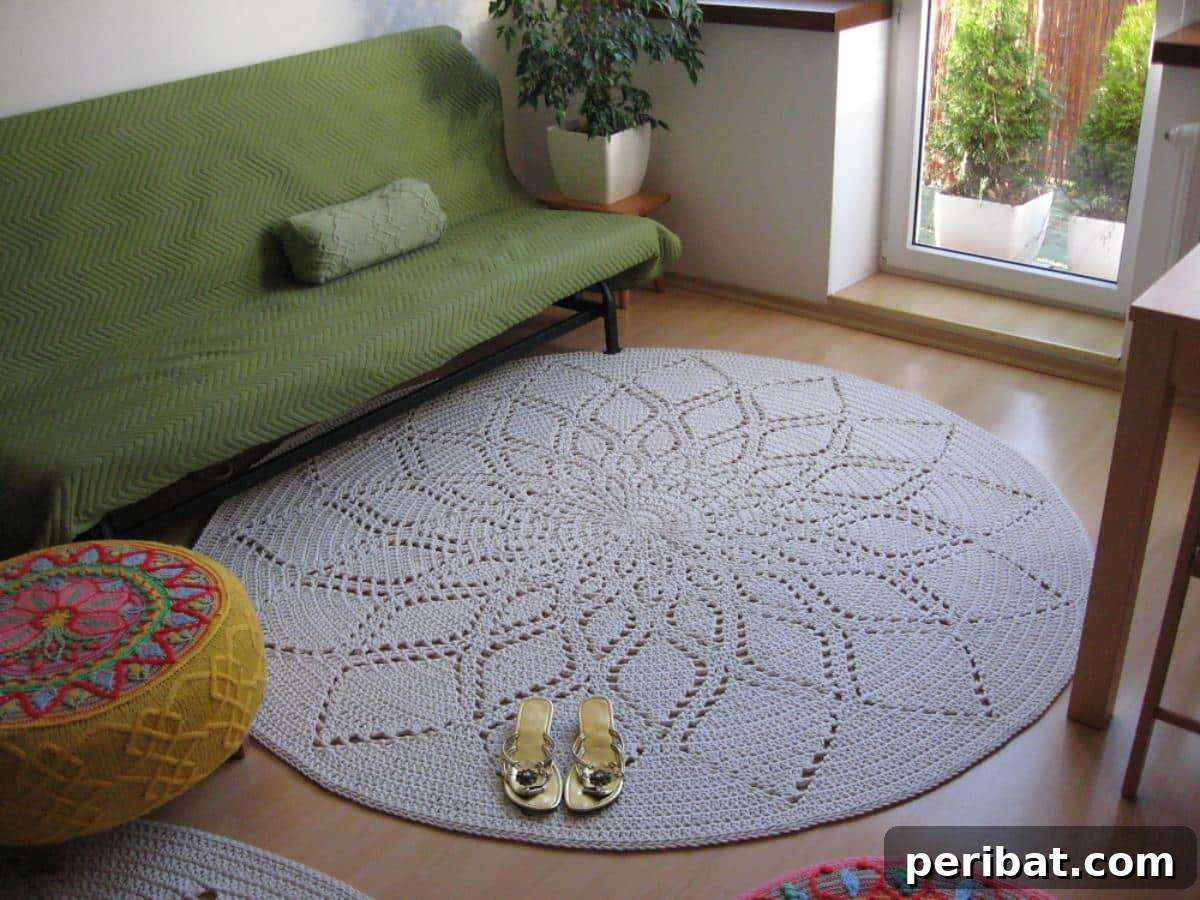 Crochet Artichoke Carpet