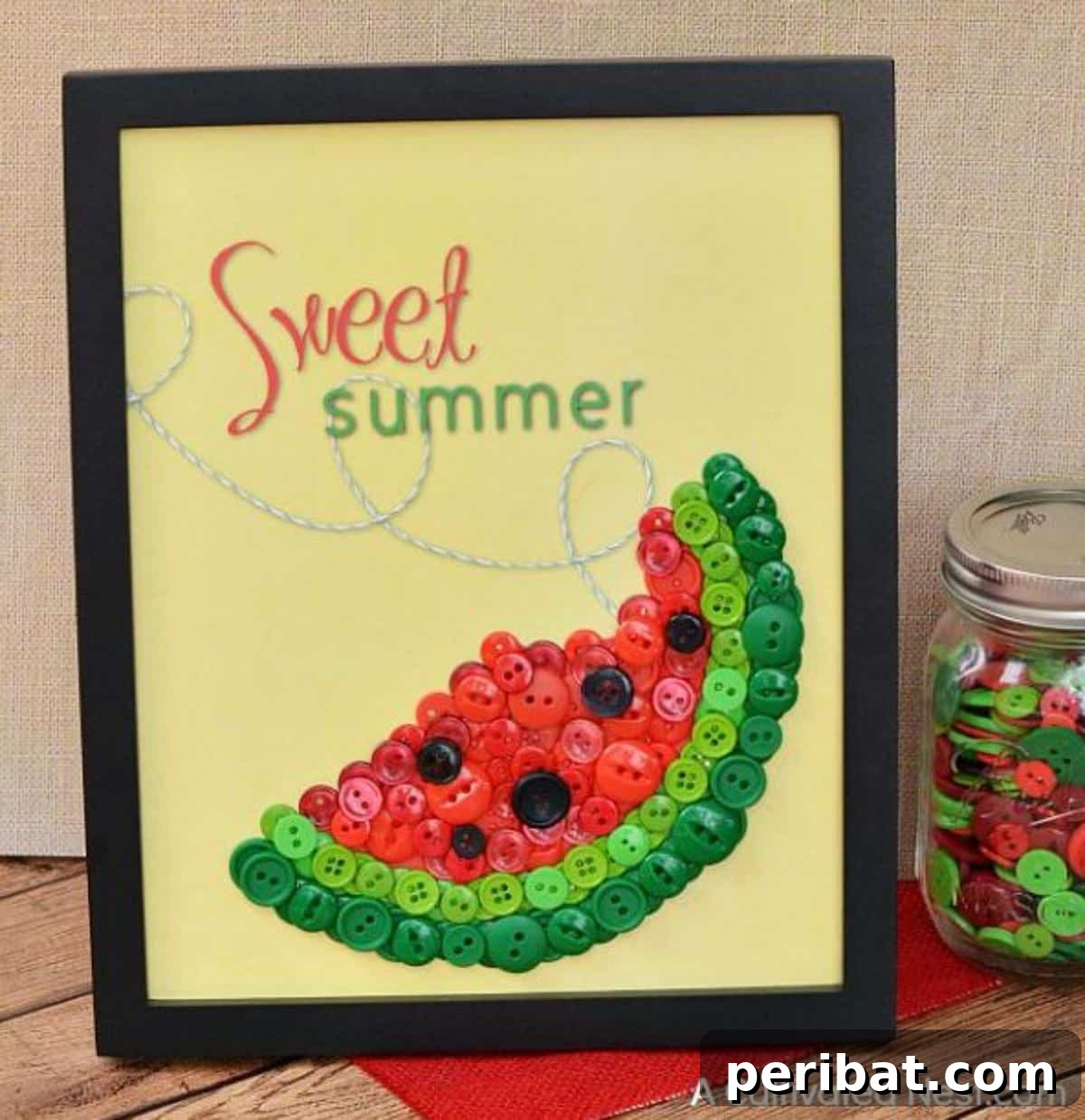 39 Juicy Watermelon Craft Ideas 25 Charming DIY sweet summer watermelon button craft, adding a unique and personalized touch to accessories.
