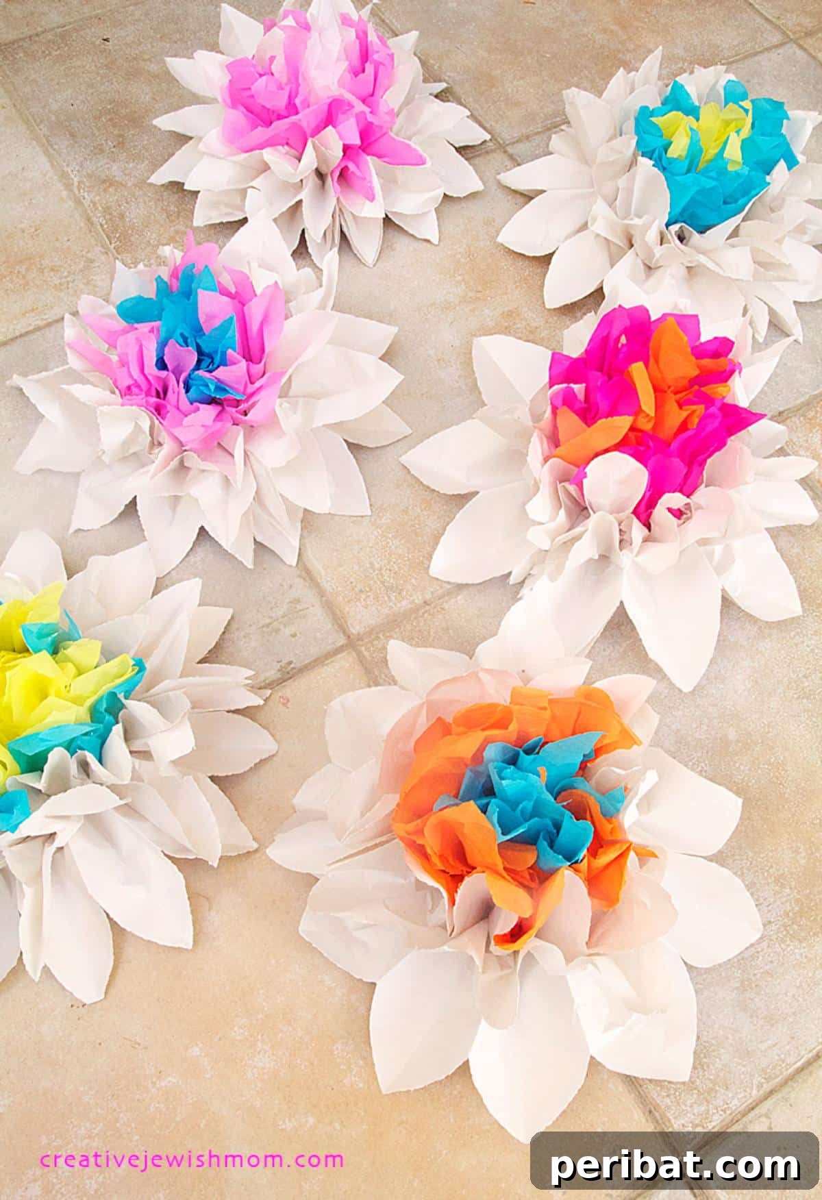 Master the Art of Crepe Paper Flowers: 25 DIY Projects 12 Unique Newsprint Paper Flowers with Crepe Paper Center, an elegant and eco-friendly craft.