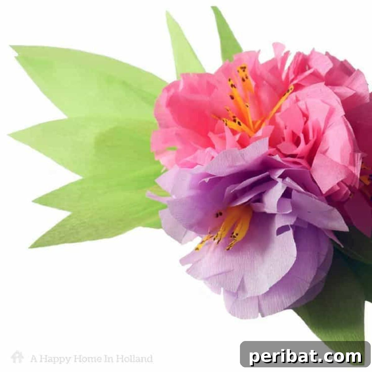 Master the Art of Crepe Paper Flowers: 25 DIY Projects 20 Exotic Crepe Paper Flowers, a tutorial to achieve a unique, captivating floral spray.