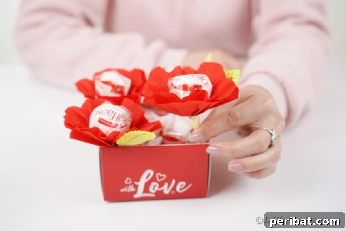 Master the Art of Crepe Paper Flowers: 25 DIY Projects 3 Easy DIY Paper Flowers Chocolate Gift Box adorned with charming paper blooms for a unique presentation.