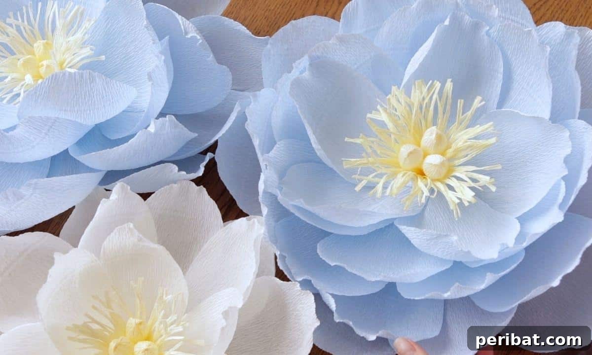 Master the Art of Crepe Paper Flowers: 25 DIY Projects 6 Easy Crepe Paper Flowers for Beginners, featuring a step-by-step tutorial for realistic blooms.