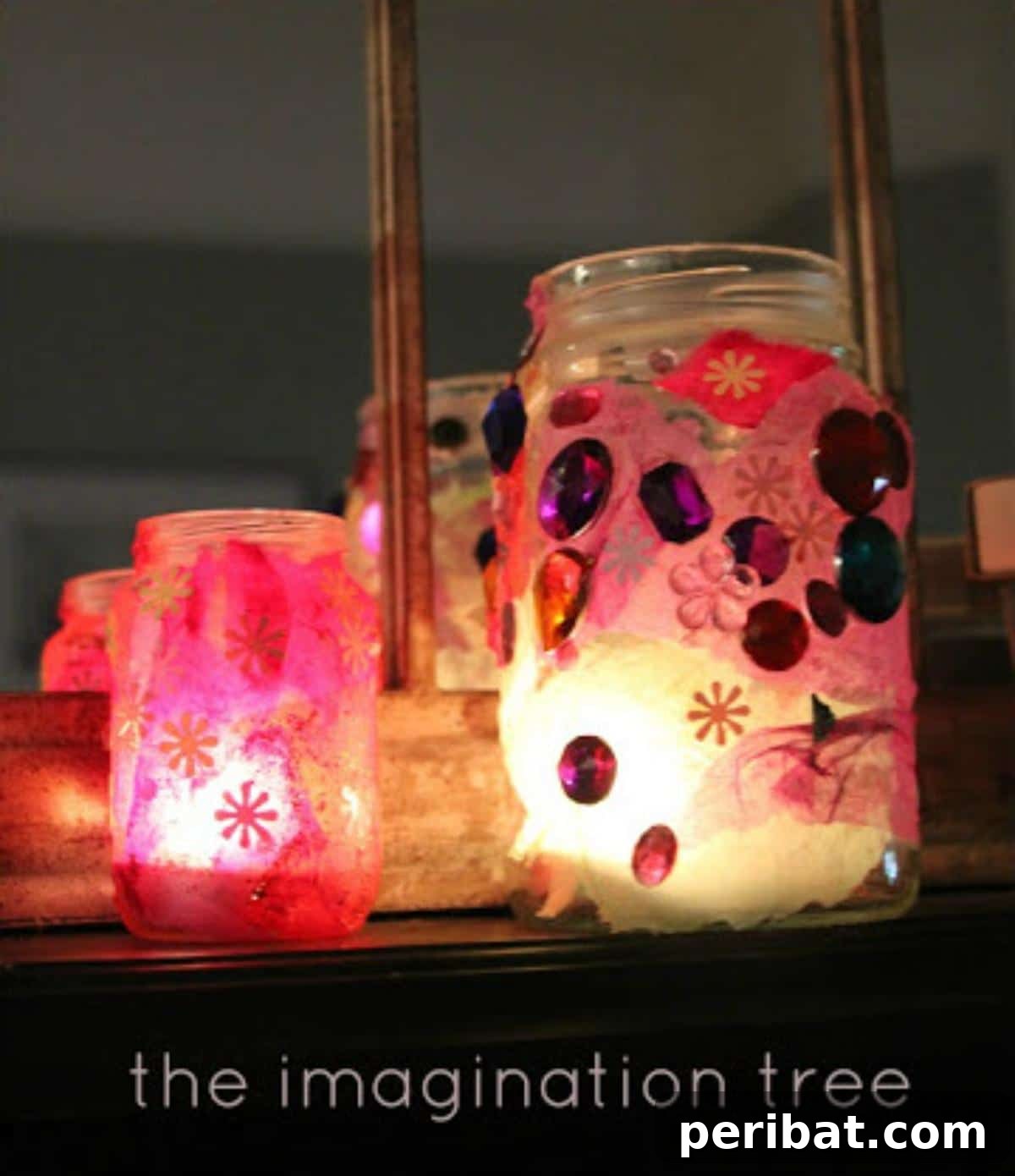 Mason Jar Magic: 20 DIY Tissue Paper Lanterns 11 Charming luminaries made from recycled jam jars and tissue paper, perfect for outdoor lighting.