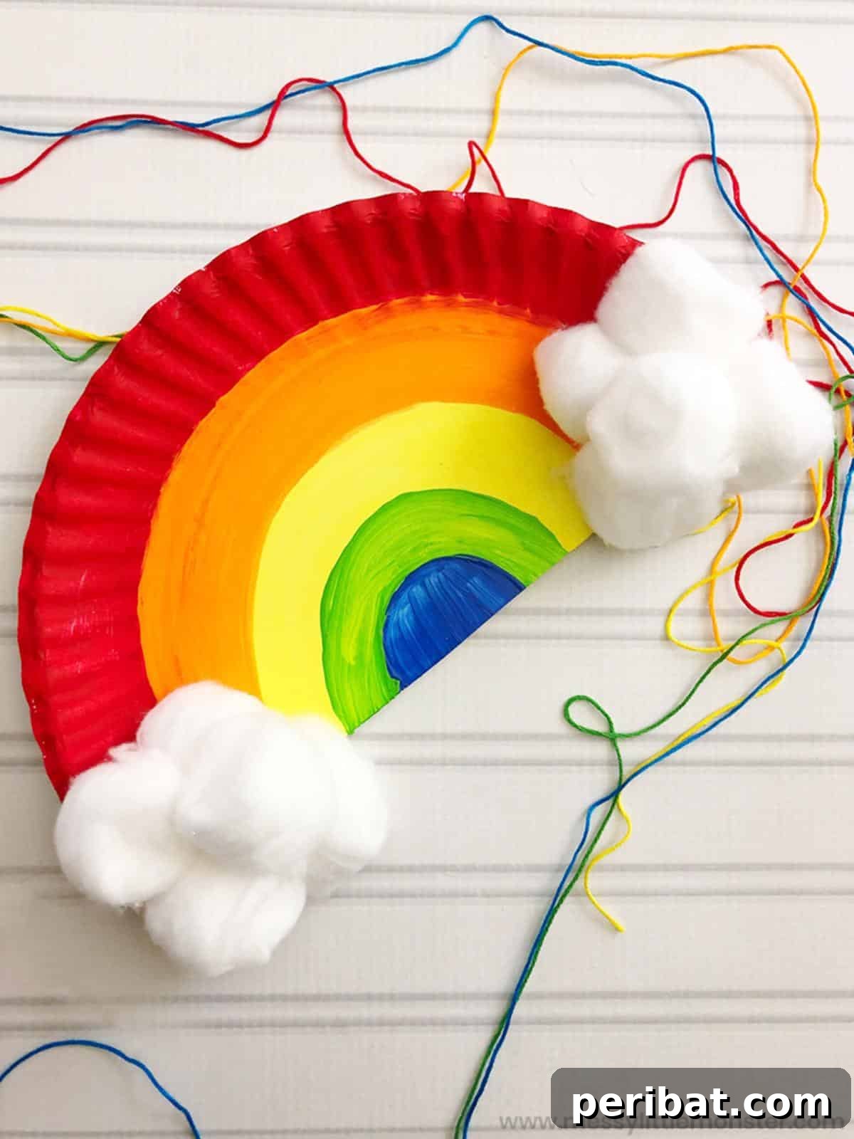 Paper Plate Rainbow Craft for Toddlers and Preschoolers