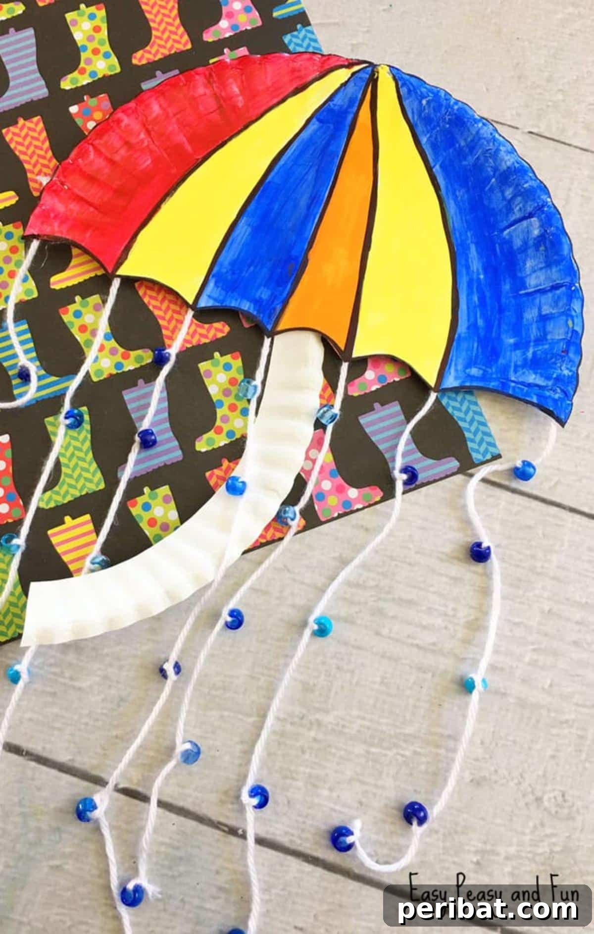 Umbrella Paper Plate Craft