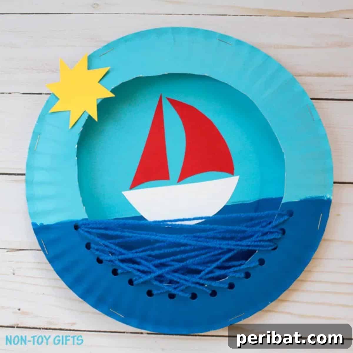 Paper Plate Boat Craft