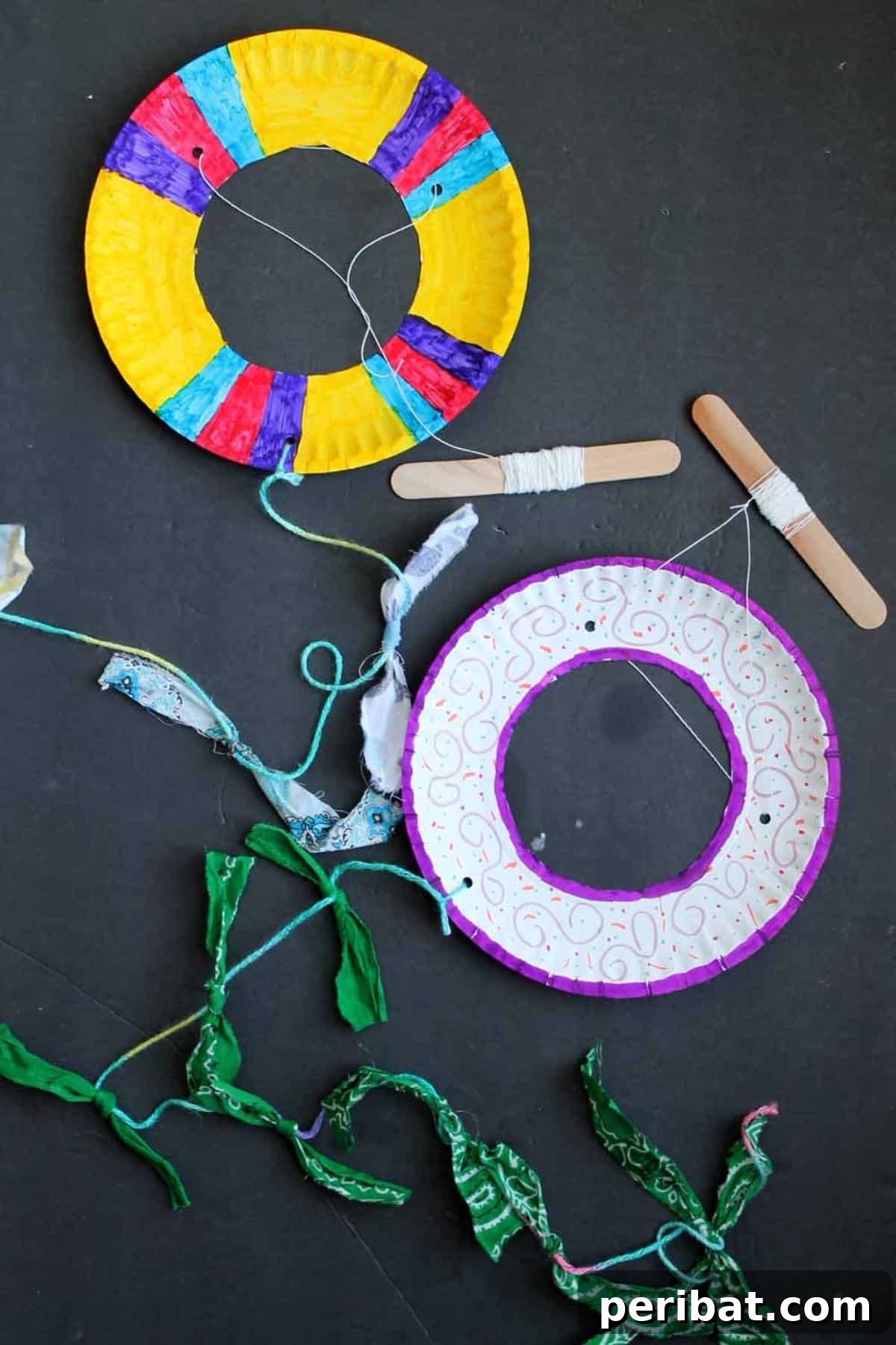 Paper Plate Kites