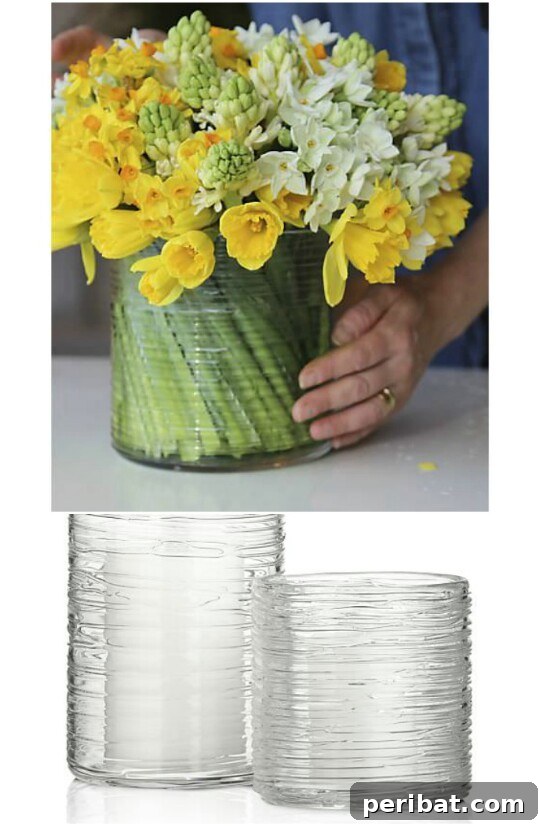 Hot glue textured vase hack