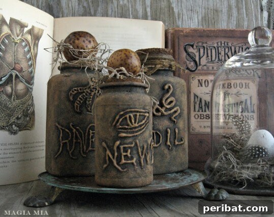 DIY occult apothecary bottles from recycled containers