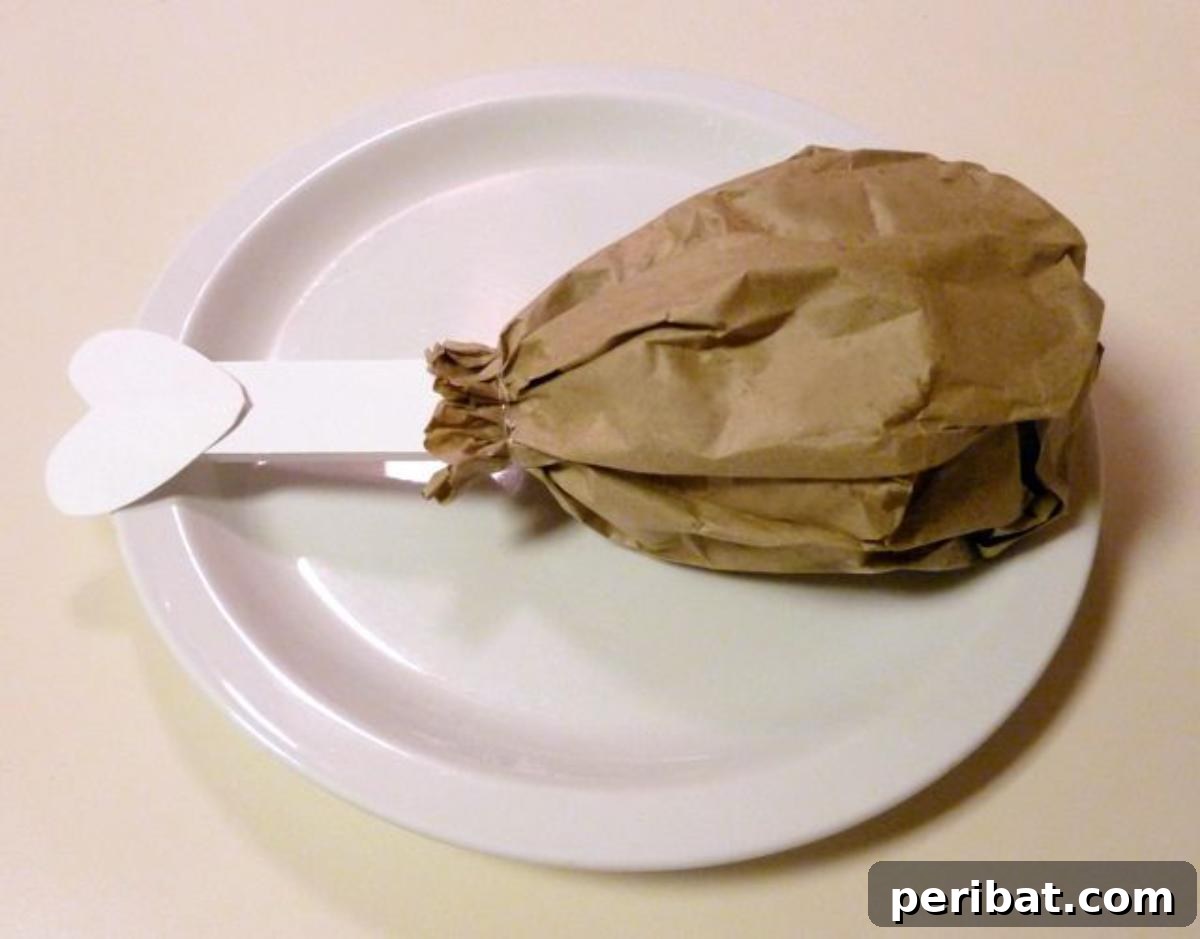 Paper Bag Masterpieces Made Effortless 20 Whimsical brown bag turkey legs, playfully designed for a festive touch.