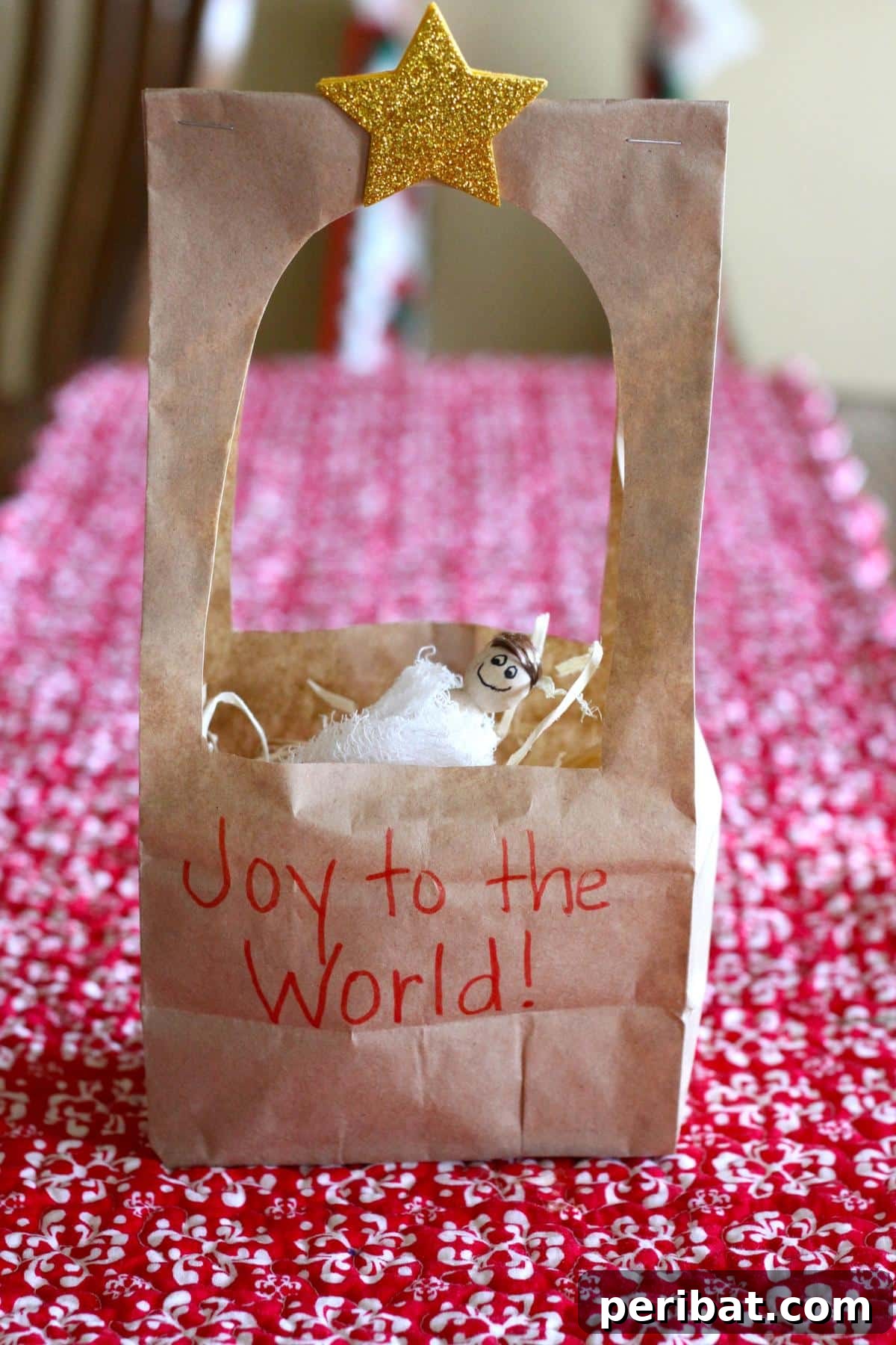 Paper Bag Masterpieces Made Effortless 30 A heartfelt paper bag manger craft, depicting the nativity scene with simple yet charming figures.