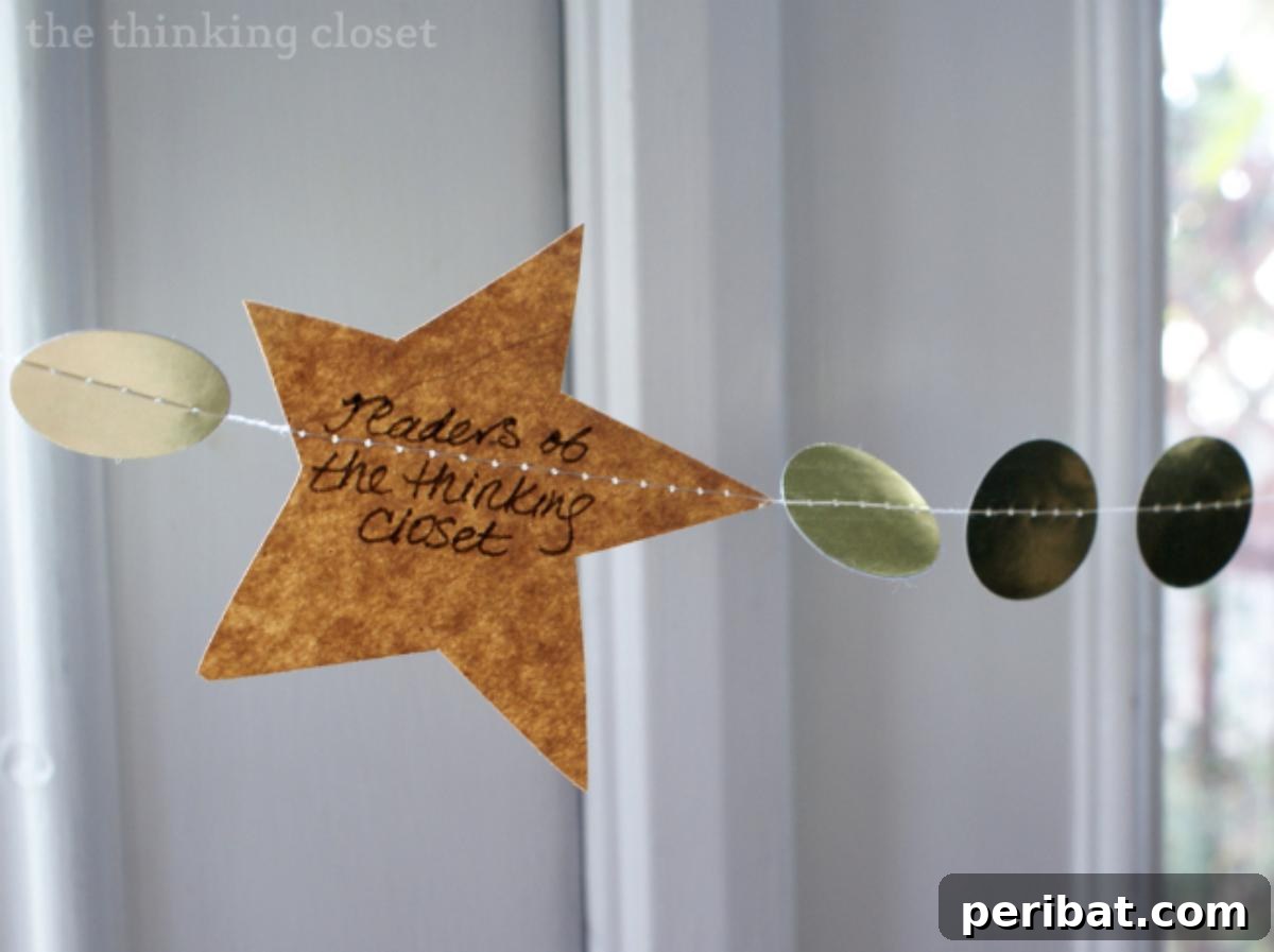 Paper Bag Masterpieces Made Effortless 33 A heartwarming paper bag gratitude garland, adorned with messages of thankfulness.