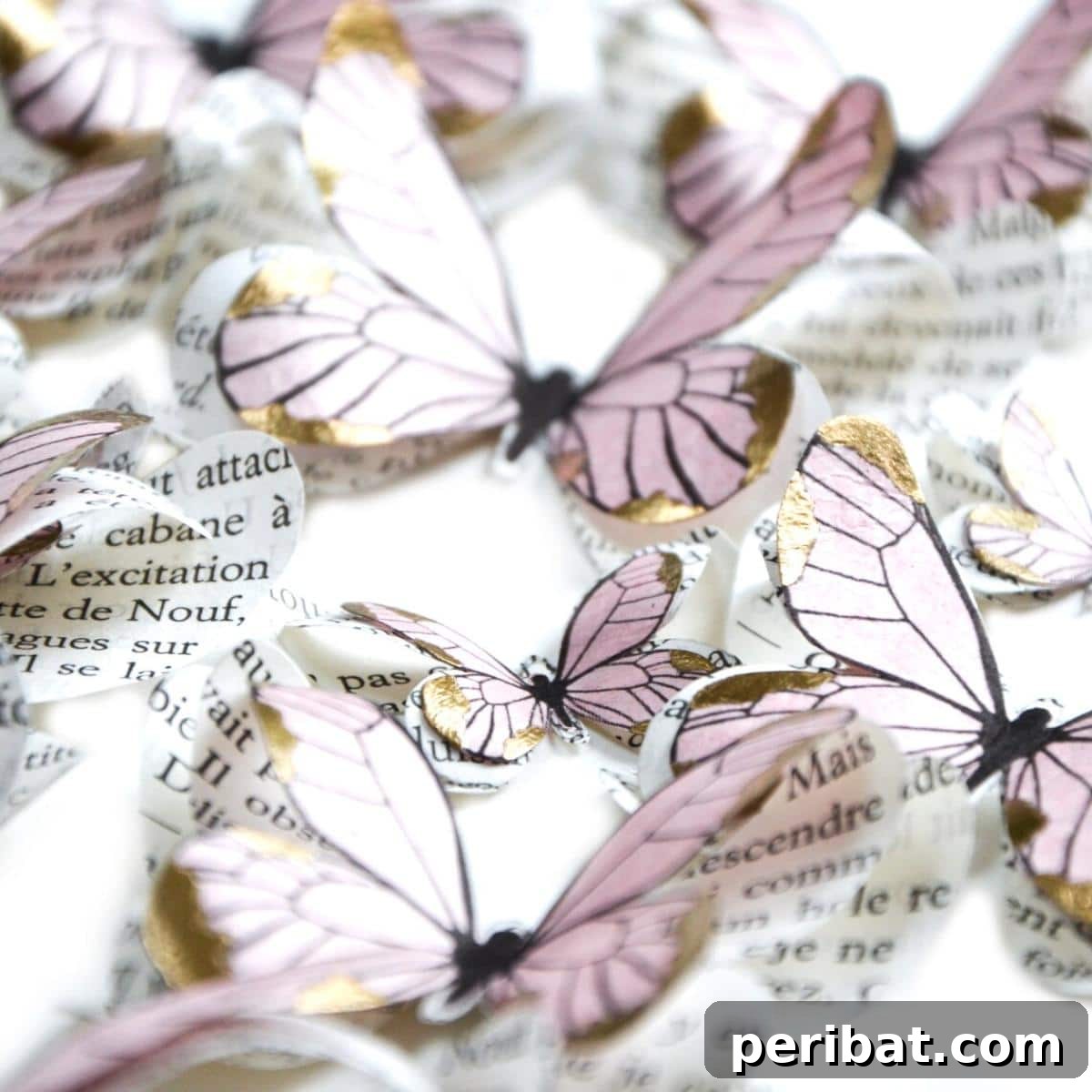 Paper Butterflies for Fairy Birthday Party