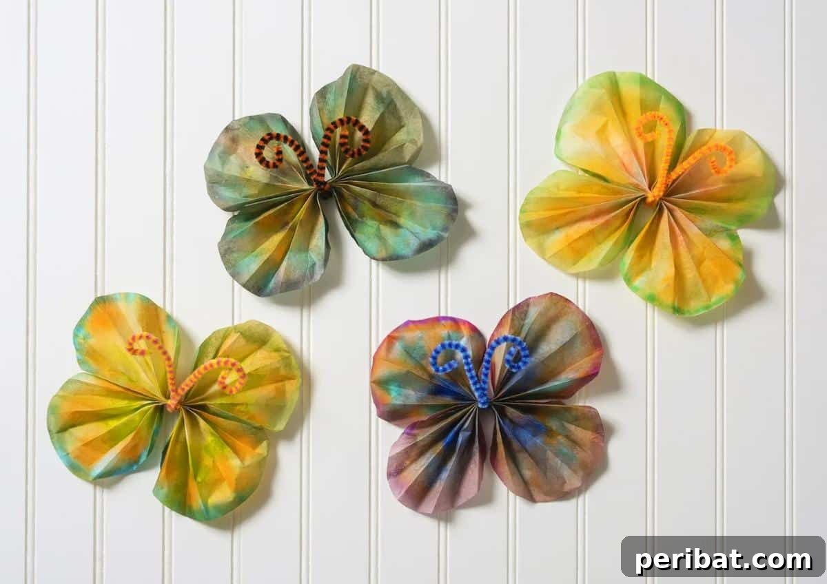 Coffee Filter Butterflies for Spring Fun