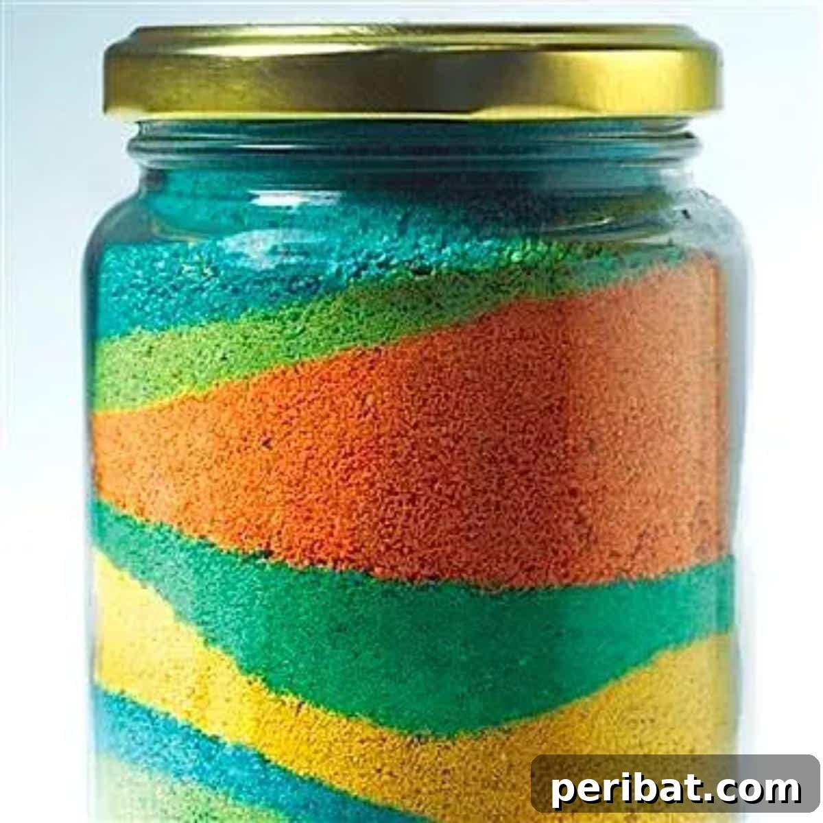 Crafting Colorful Salt Jars 25 Project Ideas 9 Beautifully crafted layered sand jars, showcasing intricate patterns of colored salt or sand. These eye-catching decorations are perfect for enhancing any space or as thoughtful, personalized gifts.