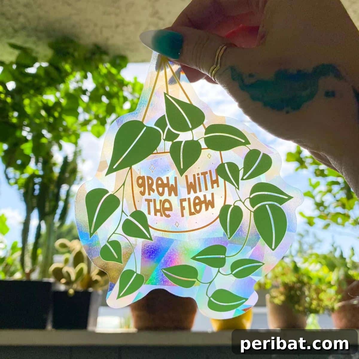 Crafting Nature's Radiance Suncatcher Projects 37 Plant Suncatcher Decal
