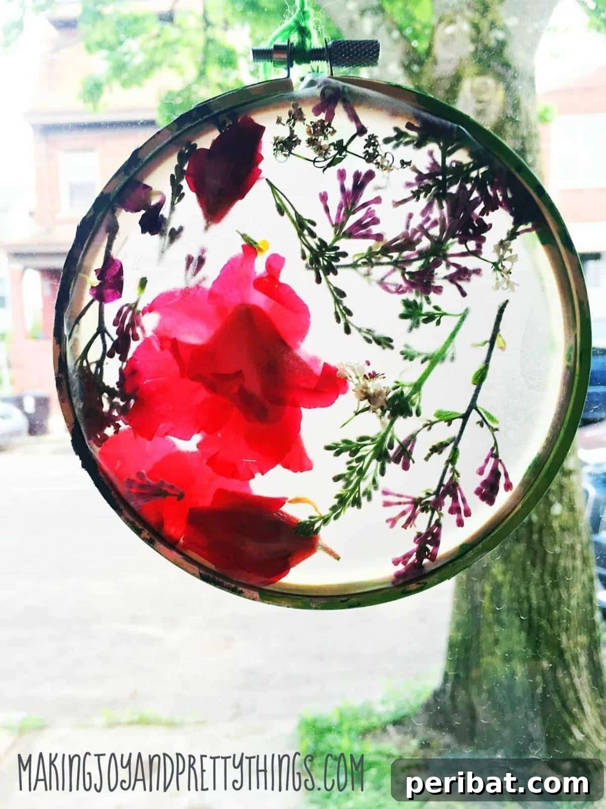 Crafting Nature's Radiance Suncatcher Projects 9 DIY Pressed Flower Suncatcher