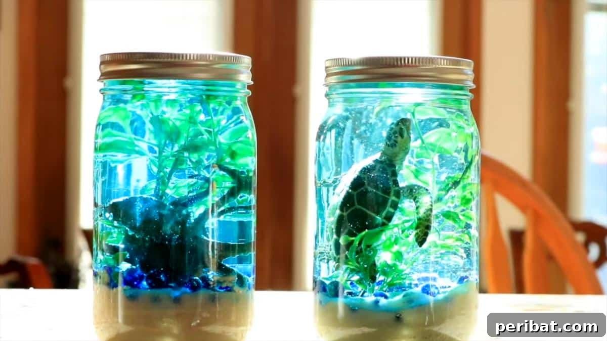 27 Charming Mason Jar Aquarium Projects 17 Aquarium in a Mason Jars