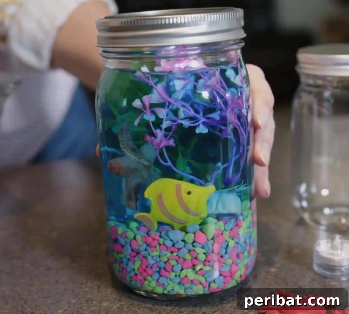 27 Charming Mason Jar Aquarium Projects 19 Mason Jar Fish Tank