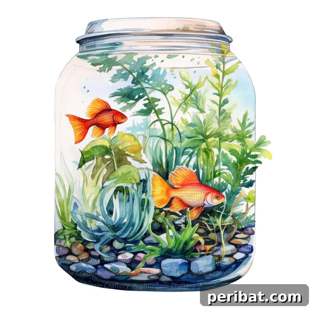 27 Charming Mason Jar Aquarium Projects 27 Aquarium in Jar Clipart